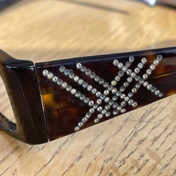 Vtg. BURBERRY WOMEN’S EYEGLASSES FRAME + CASE Havana Brown Tortoise - Picture 7 of 16